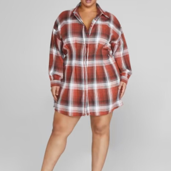 fashion to figure jasmine plaid dress size 2x - Picture 1 of 5